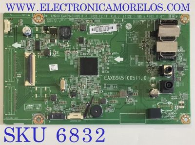 MAIN PARA MONITOR LG / NUMERO DE  PARTE EAX69451005 / EAX69451005 / NP18S10616 / 1IPMXM0K-000T /PANEL SEM320F0(AD0-M0) / MODELO 32GN550-BB-AUSUMKM